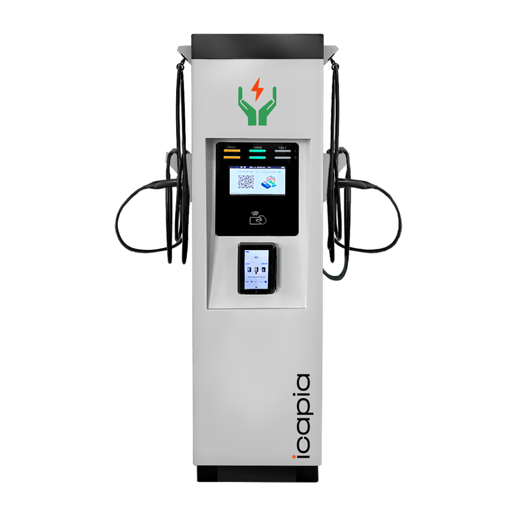 level-2-ev-charger-ac-commercial-charging-station-dual-port-icapia-NACS i8080-N