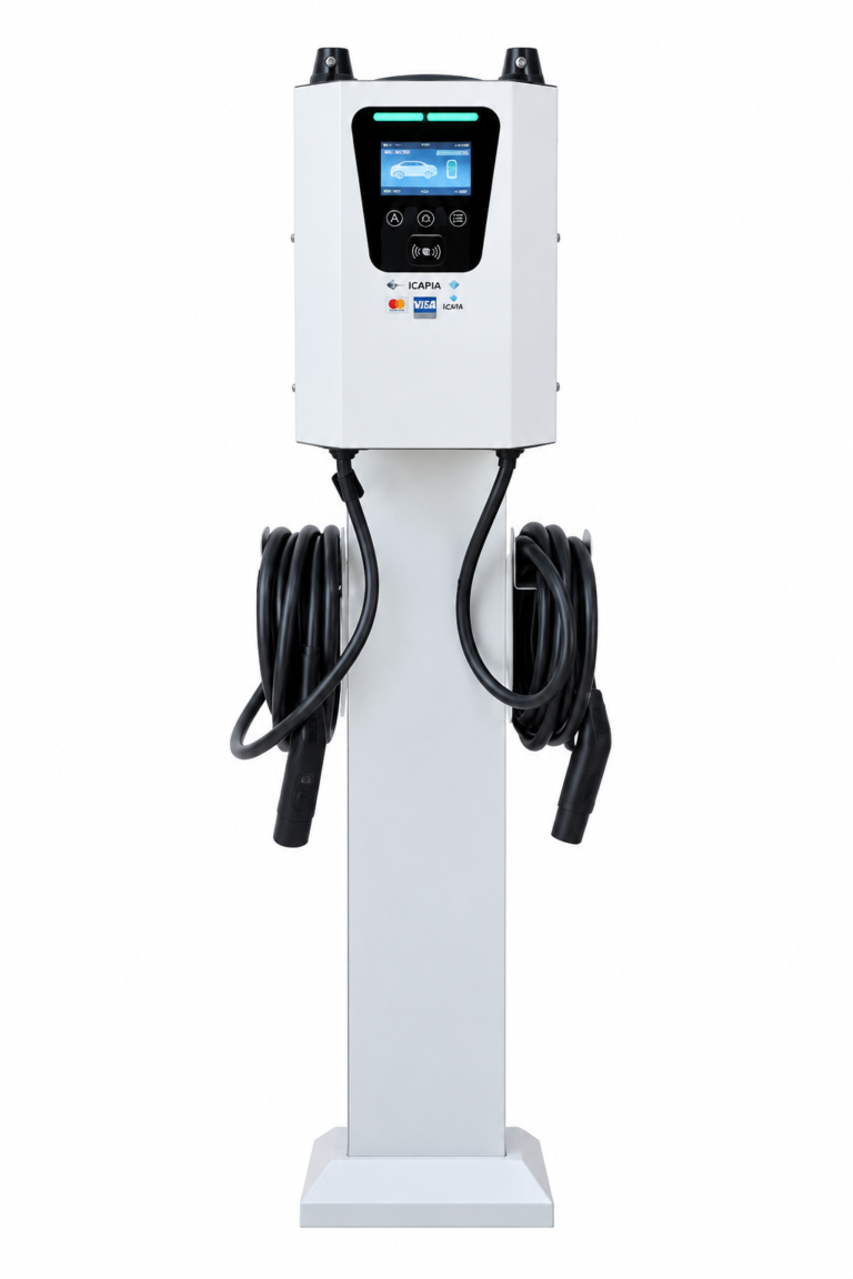 ICAPIA LS8080 dual-port commercial Level 2 EV charger